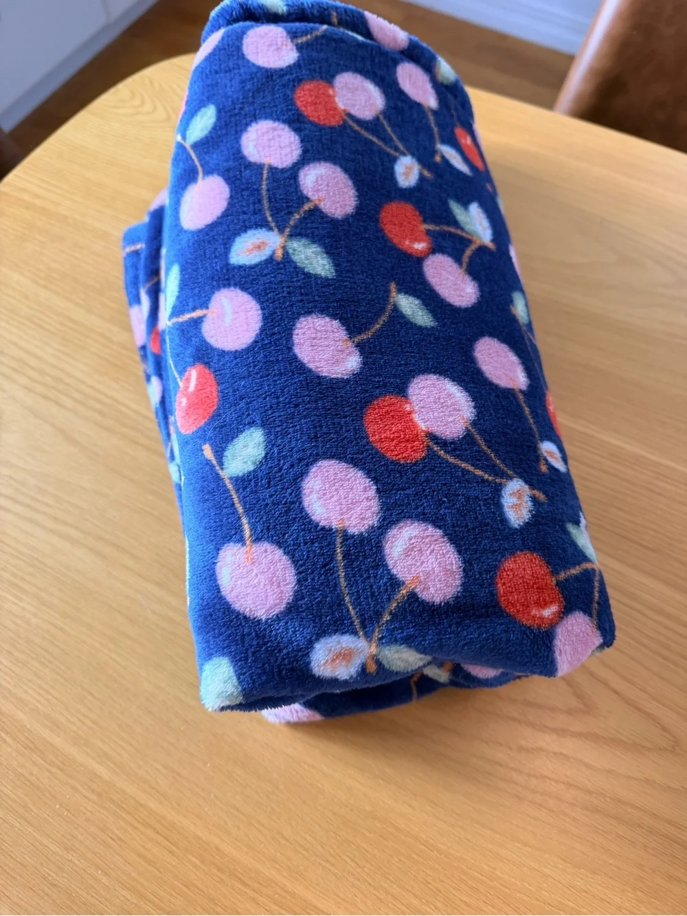 Room Essentials Cherry Print Fleece Blanket - 50”x60”